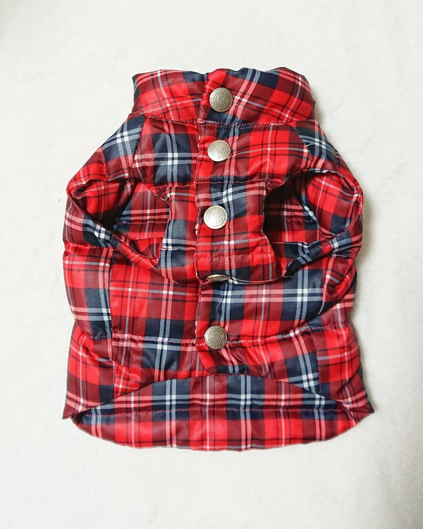 アトリエgg アトリエジジ タータンチェック ダウンベスト 3号
