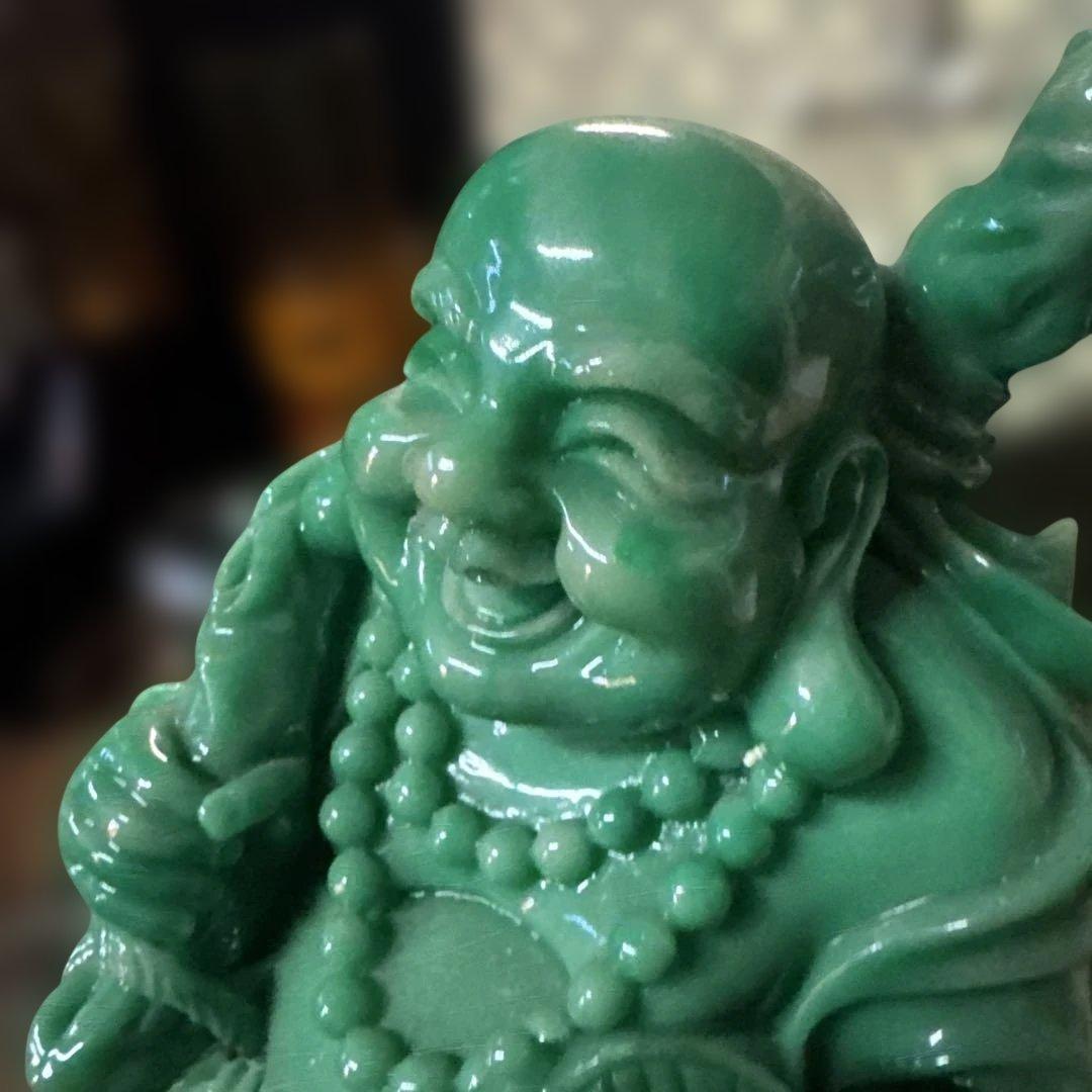恵比寿様　仏像　翡翠　縁起物