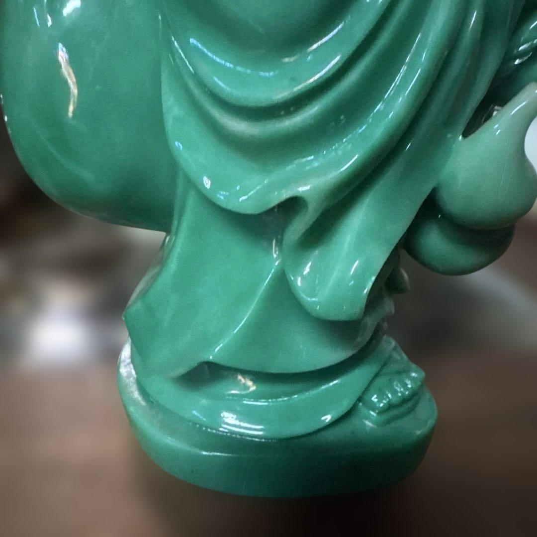 恵比寿様　仏像　翡翠　縁起物