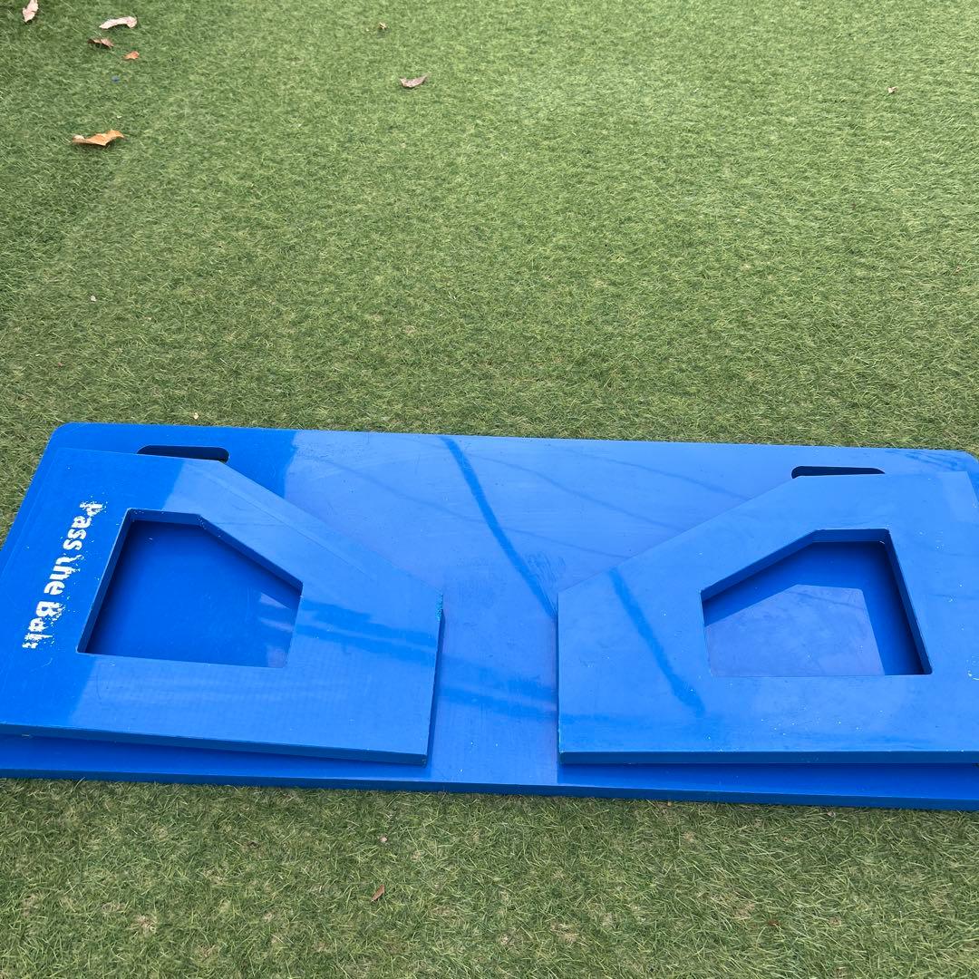 サッカー練習用リバウンドボード壁打ちリバウンダー　サッカー青ブルーリターンボード