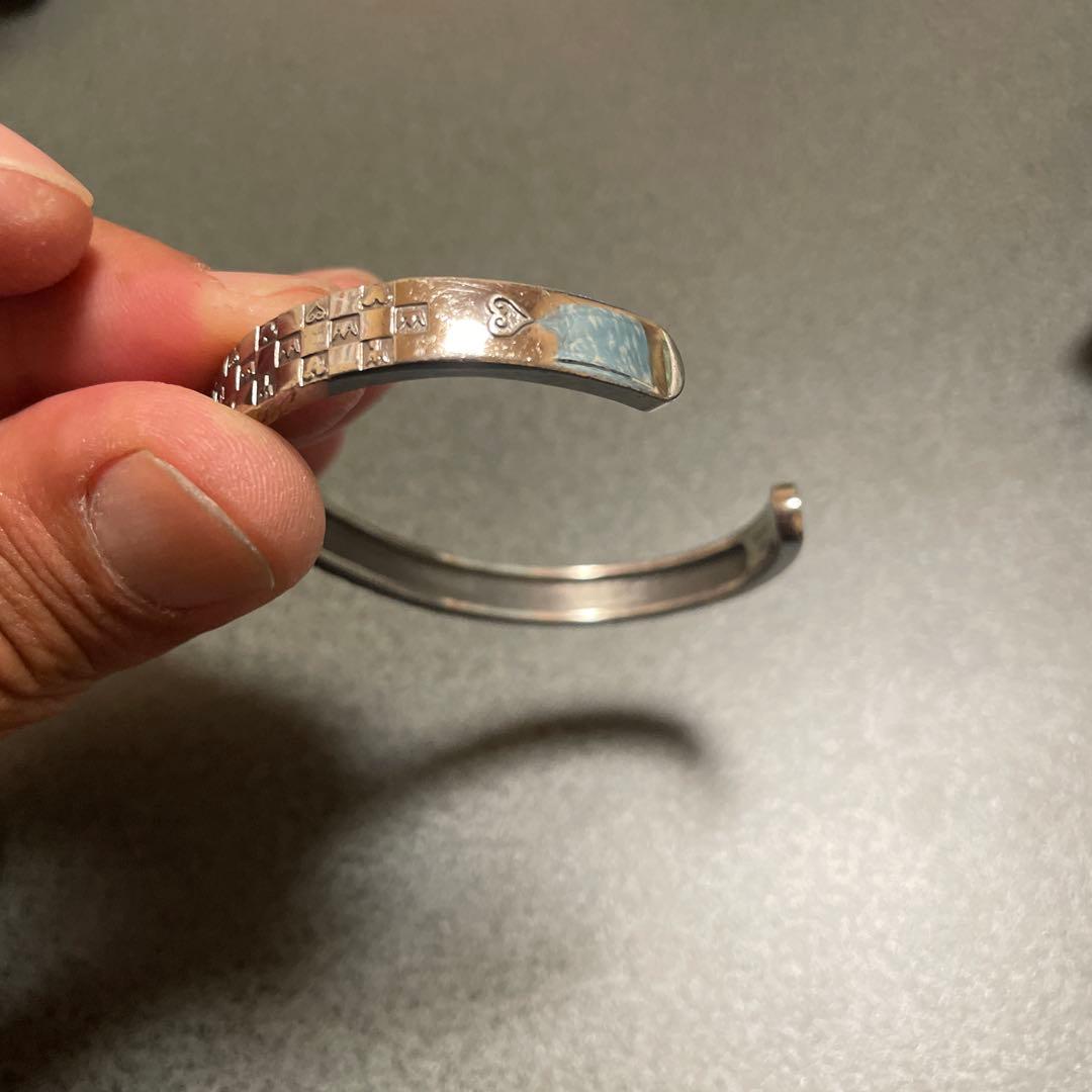 「キングダム ハーツ」 モノグラムバングル「トリプル」 シルバー(いぶし)