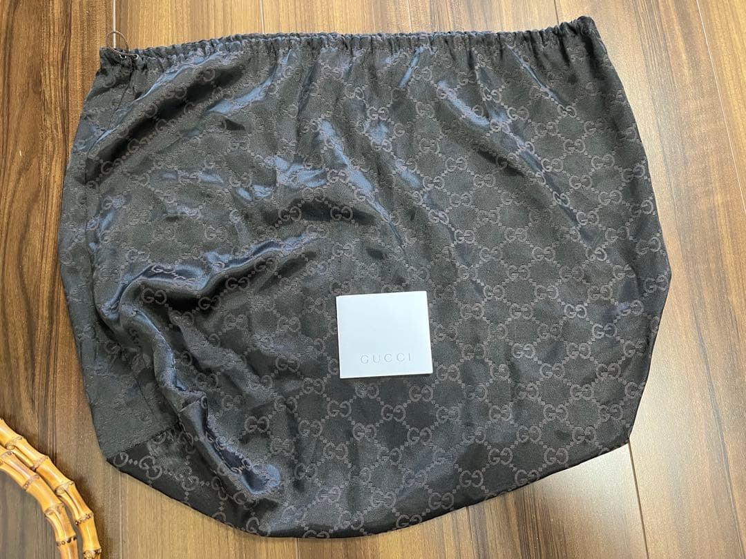 GUCCI ピンク ハンドバッグ バンブーハンドル