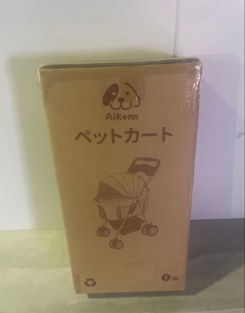 ペットカート 4輪360°回転 折りたたみ 犬用ベビーカー 猫犬兼用 ブルー
