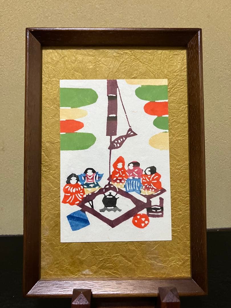 芹沢銈介　額入り版画⭐︎