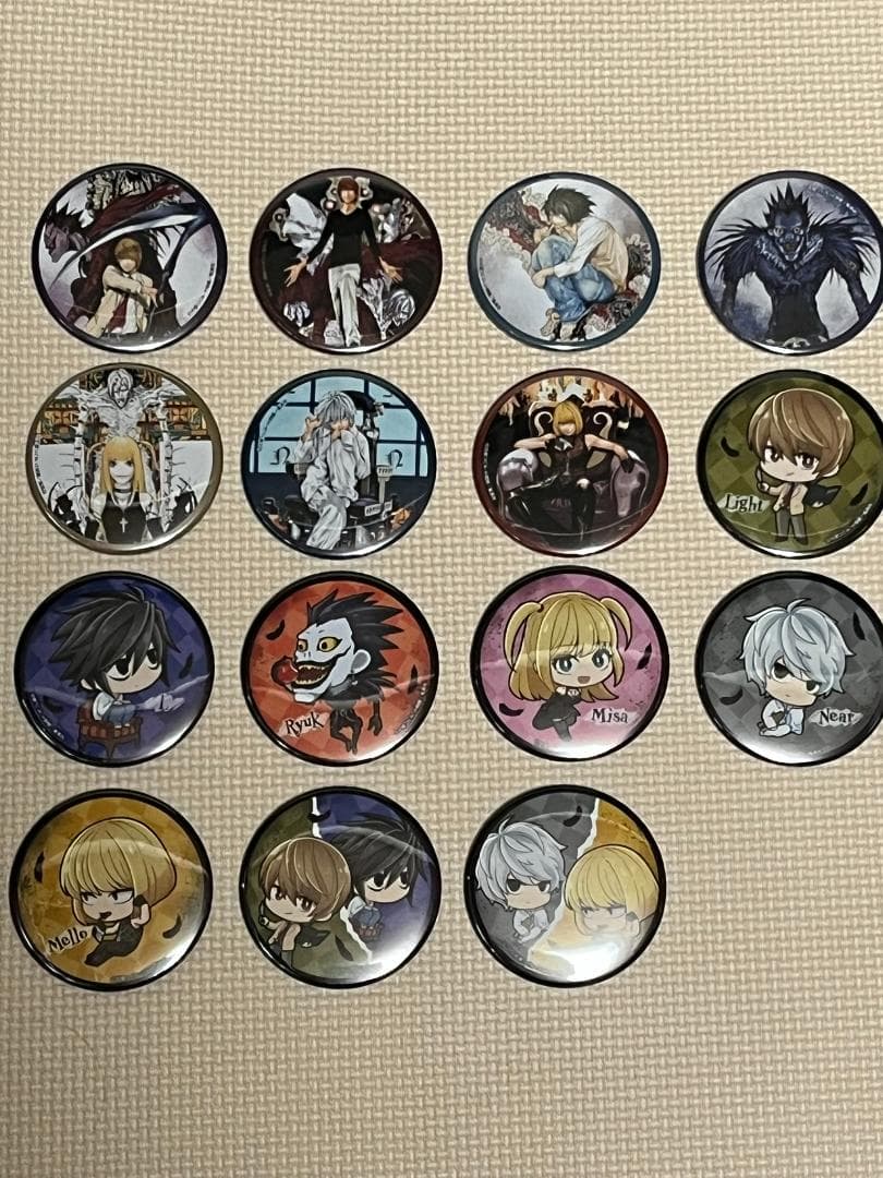 DEATH NOTE　ラッキー缶バッジ　全15種 コンプリートセット　デスノート