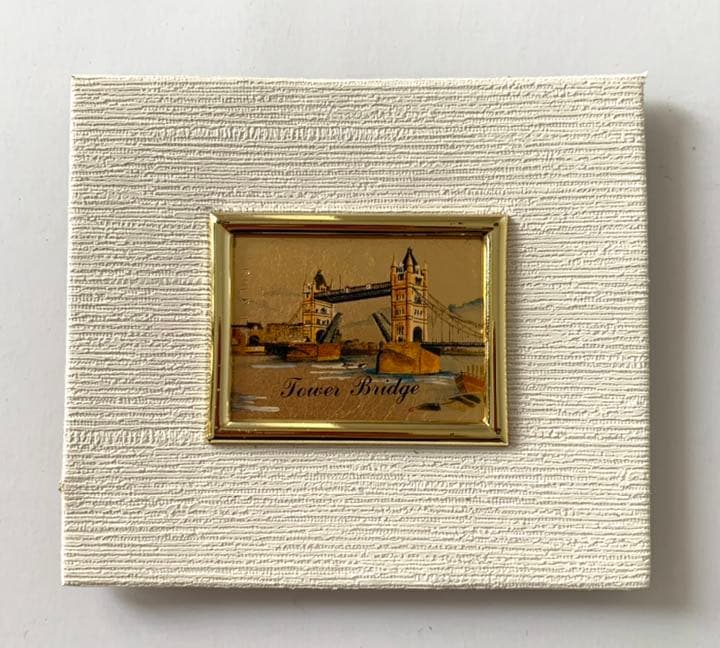 額無 ロンドン タワーブリッジ 23kt ゴールドリーフ ミニサイズ 金 金箔