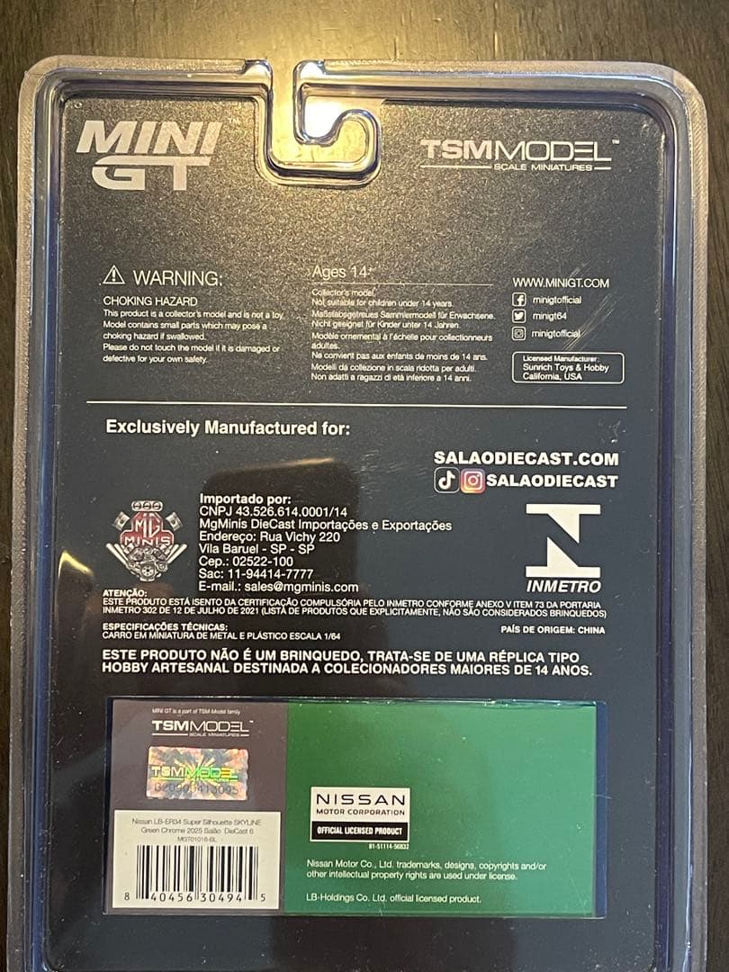 華*様 MINI GT Nissan LB-ER34 スーパーモデル ブラジル