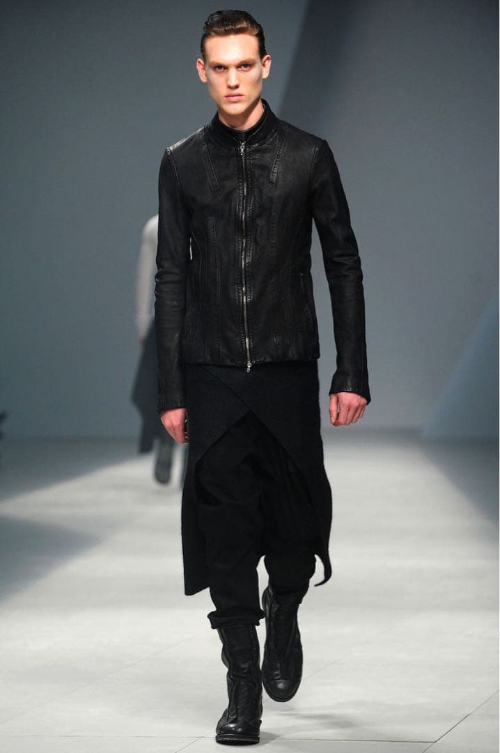 送料込み ユリウス JULIUS シームドレザーライダースジャケット ニルズ