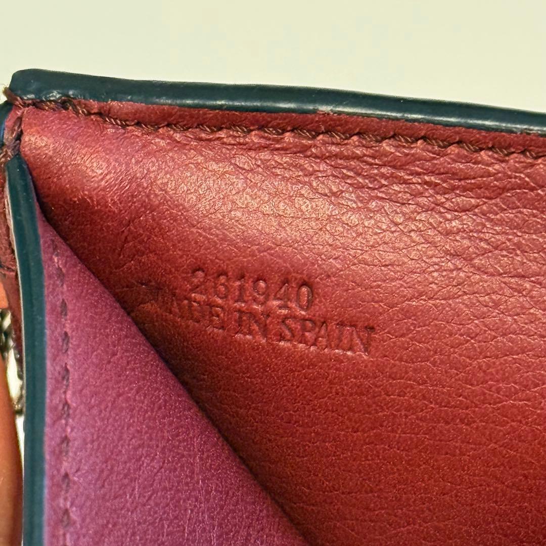 美品✨ LOEWE ロエベ バーティカルウォレット スモール キャメル ブラウン