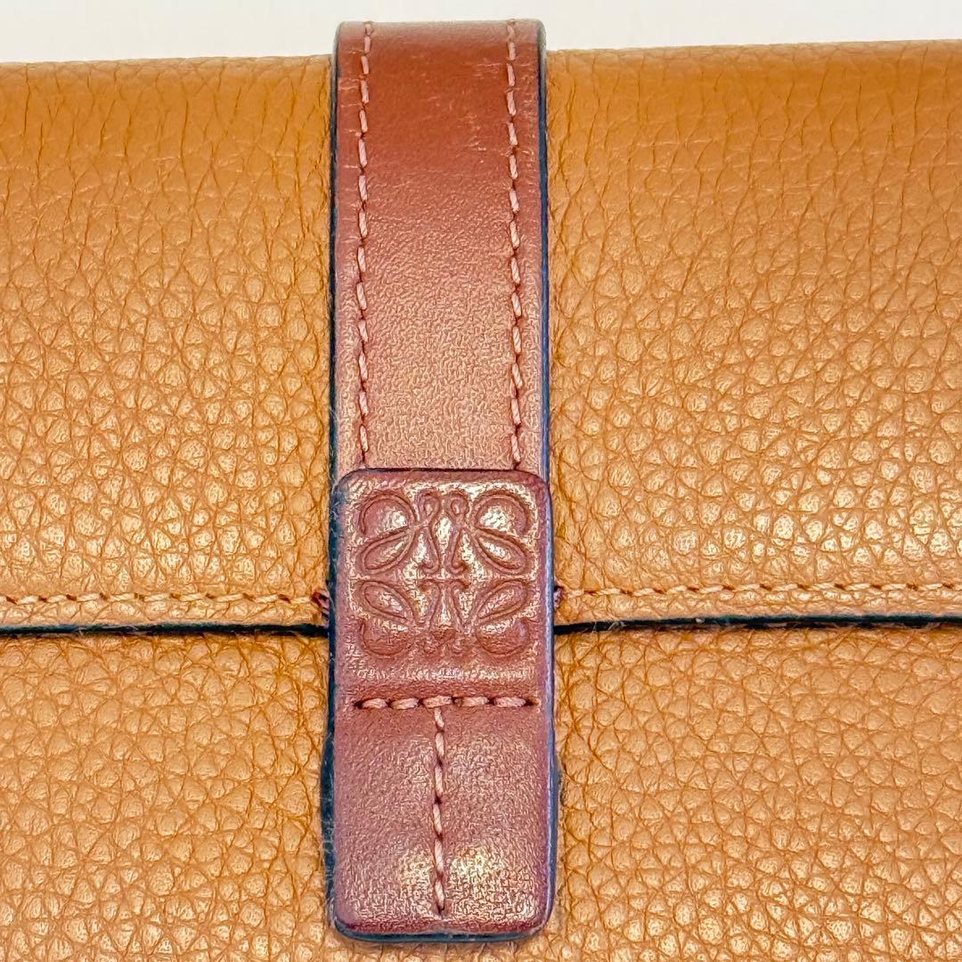 美品✨ LOEWE ロエベ バーティカルウォレット スモール キャメル ブラウン