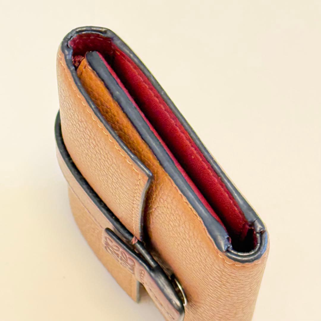 美品✨ LOEWE ロエベ バーティカルウォレット スモール キャメル ブラウン