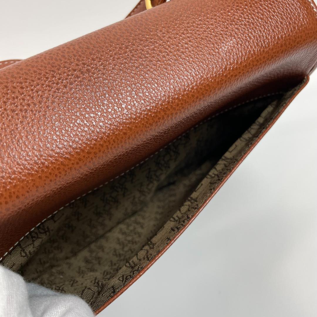 イブサンローラン ショルダー ヴィンテージ YSL ブラウン MBZ101