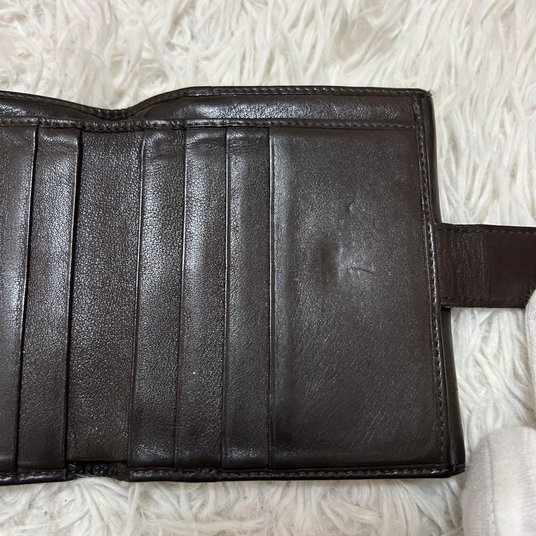 ⭐️希少⭐️ブルガリ チャンドラ 三つ折り財布 コンパクトウォレット ブラウン