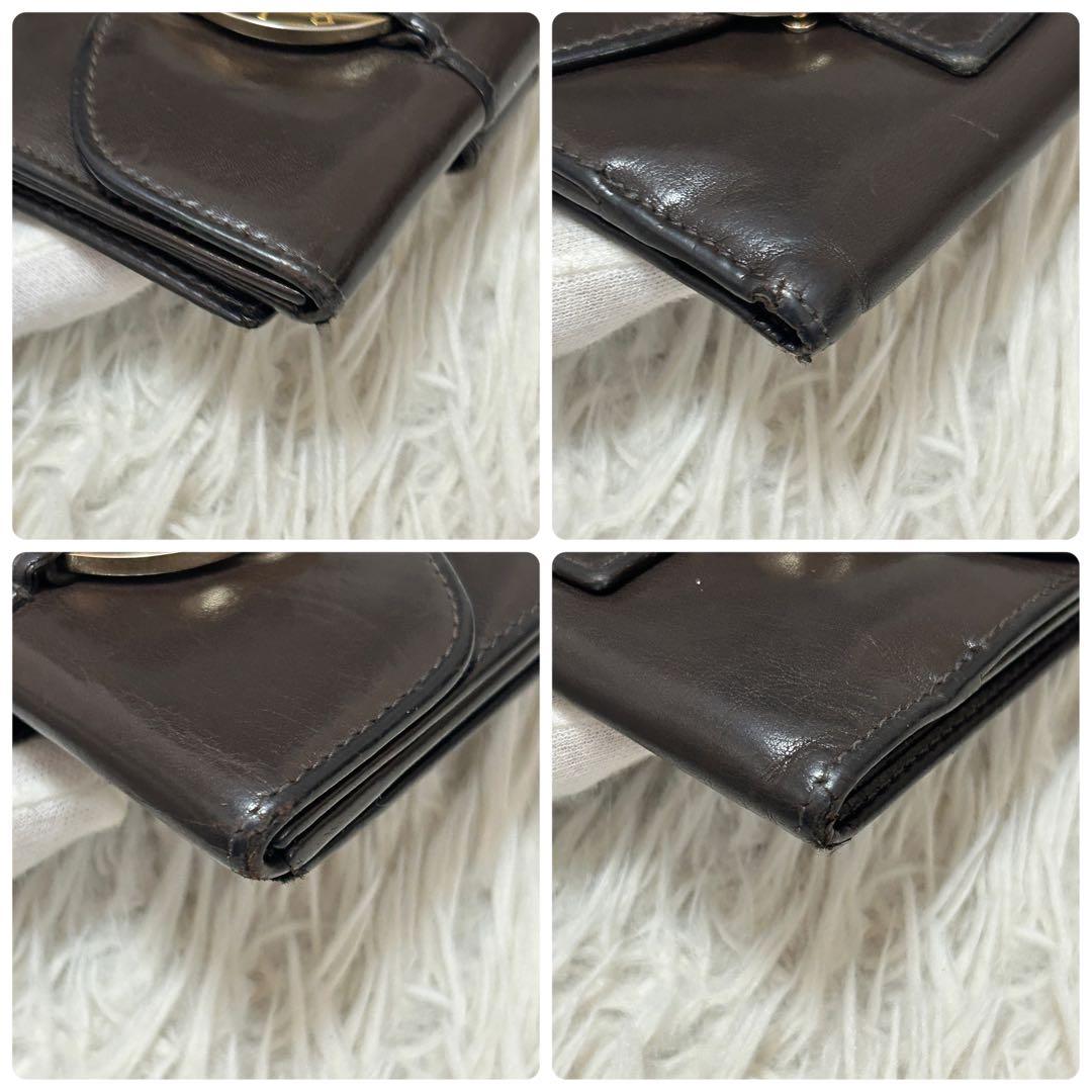 ⭐️希少⭐️ブルガリ チャンドラ 三つ折り財布 コンパクトウォレット ブラウン