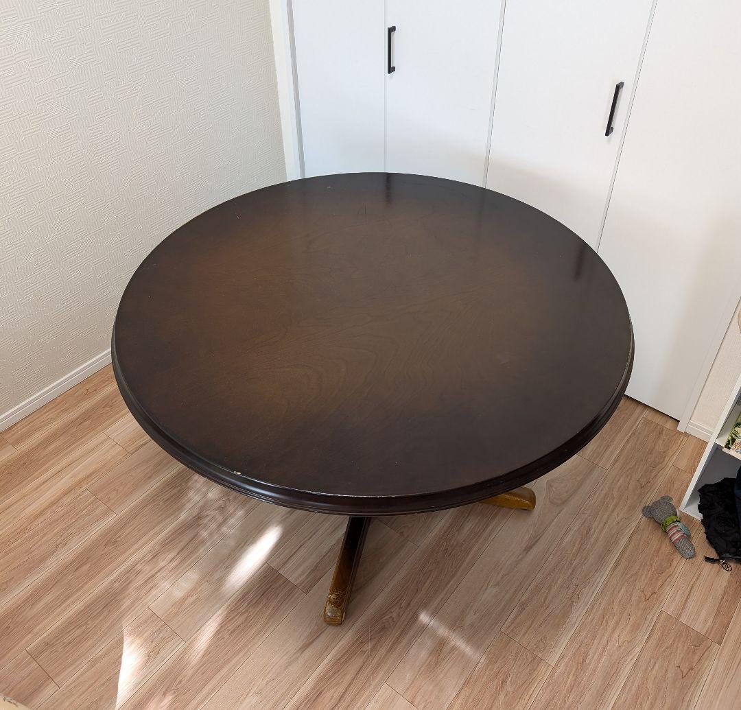 飛騨産業キツツキ120cm円形テーブル