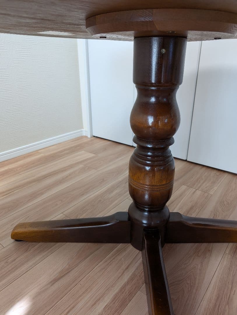 飛騨産業キツツキ120cm円形テーブル