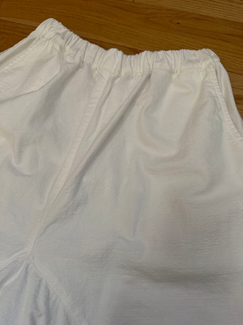 blue in green 高城染工 コットンジョガーパンツ ホワイト