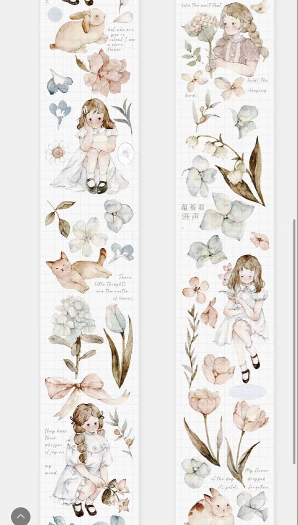 《在庫ラスト最終値下げ》海外 マスキングテープ雀斑茶 6点⚠️pet（33.324