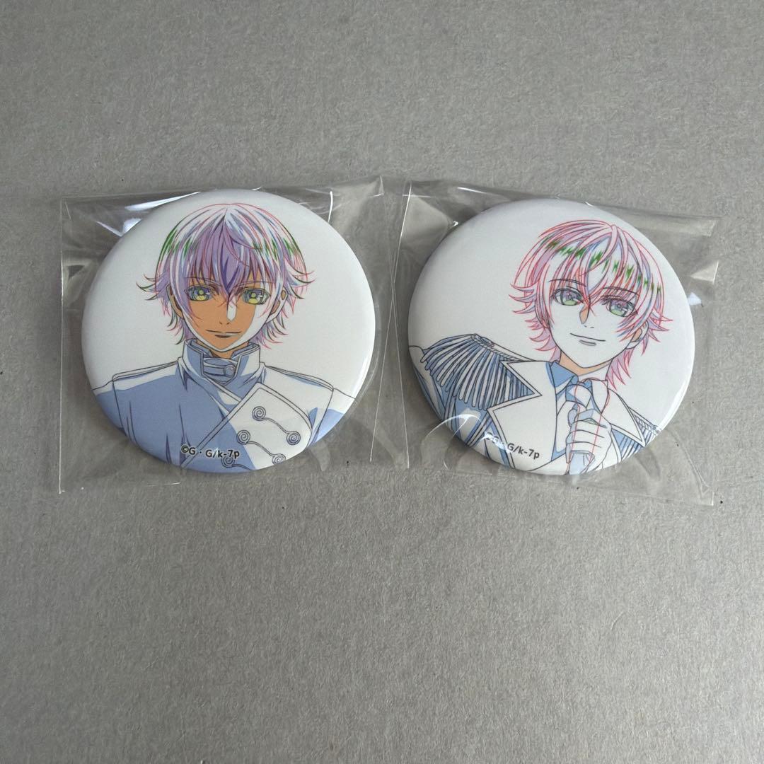 原画　缶バッジ　伊佐那社　シロ　アイドルK K SEVEN STORIES
