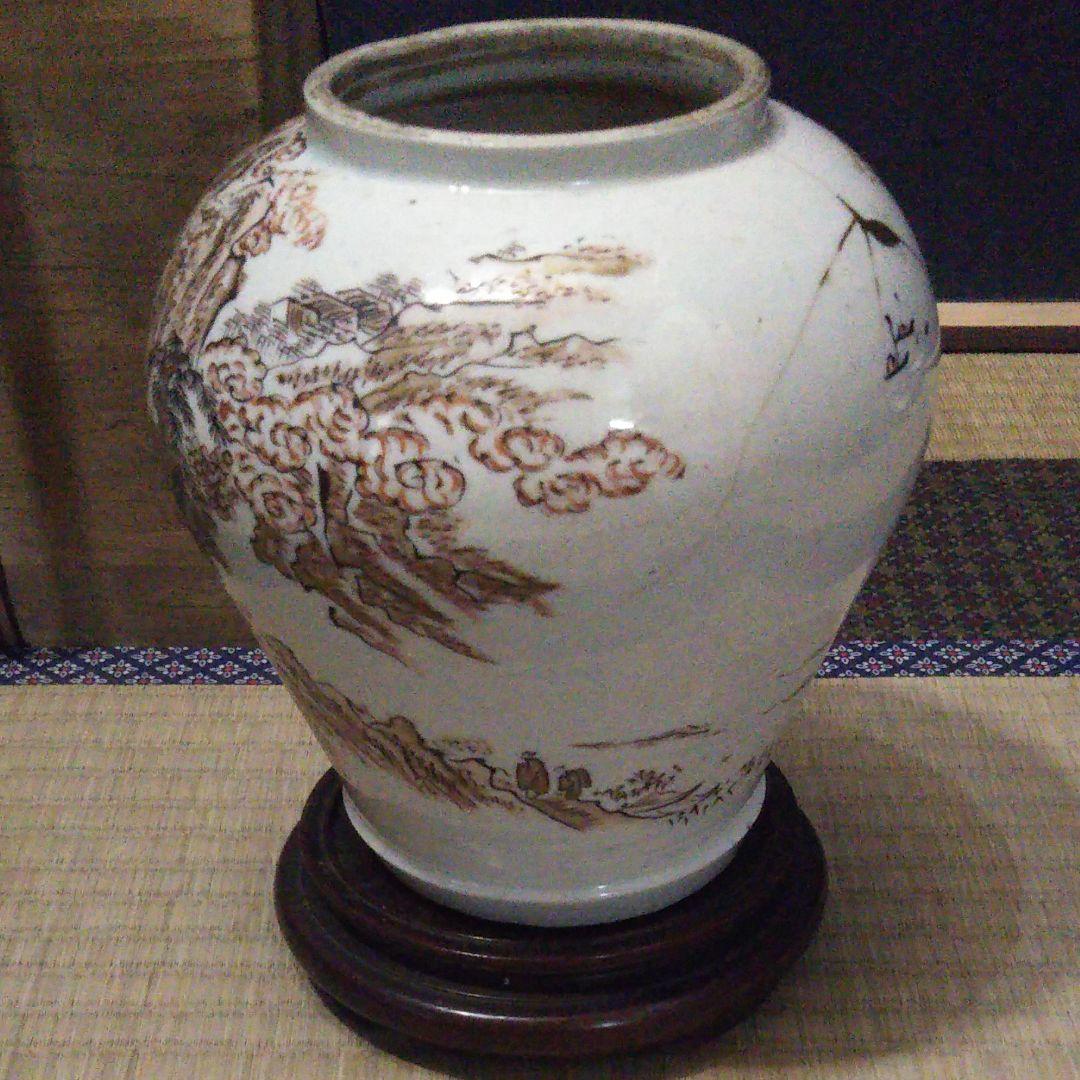 古九谷～金銀彩、沈香壺、蓋無です