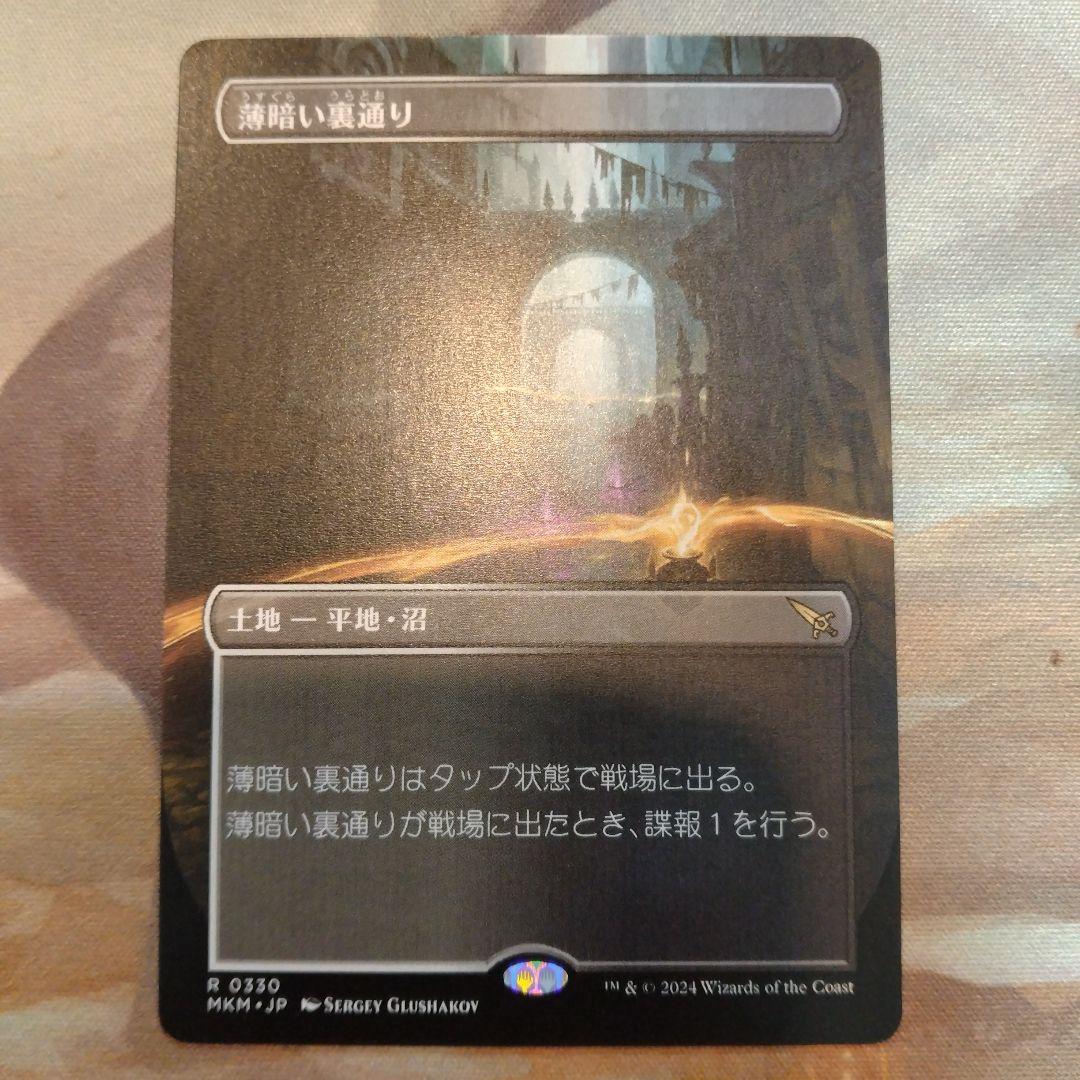 薄暗い裏通り 日本語 3枚セット（１枚はボーダーレス版）