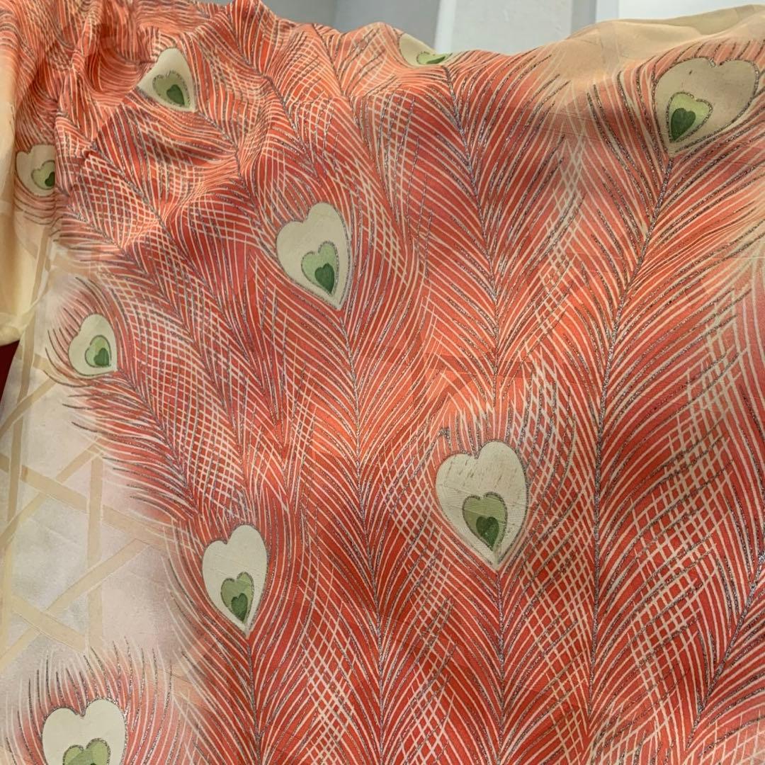 振袖　大正ロマン　昭和レトロ　アンティーク　羽織り　着物　道行　和洋折衷