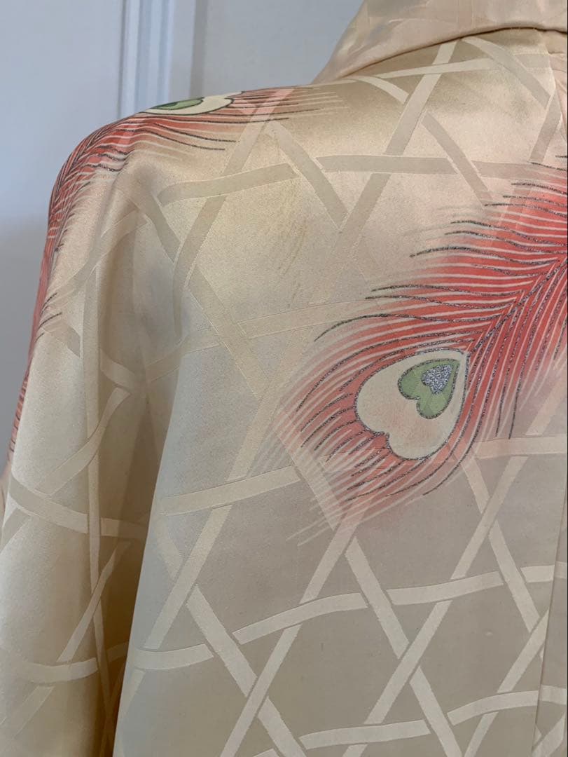 振袖　大正ロマン　昭和レトロ　アンティーク　羽織り　着物　道行　和洋折衷