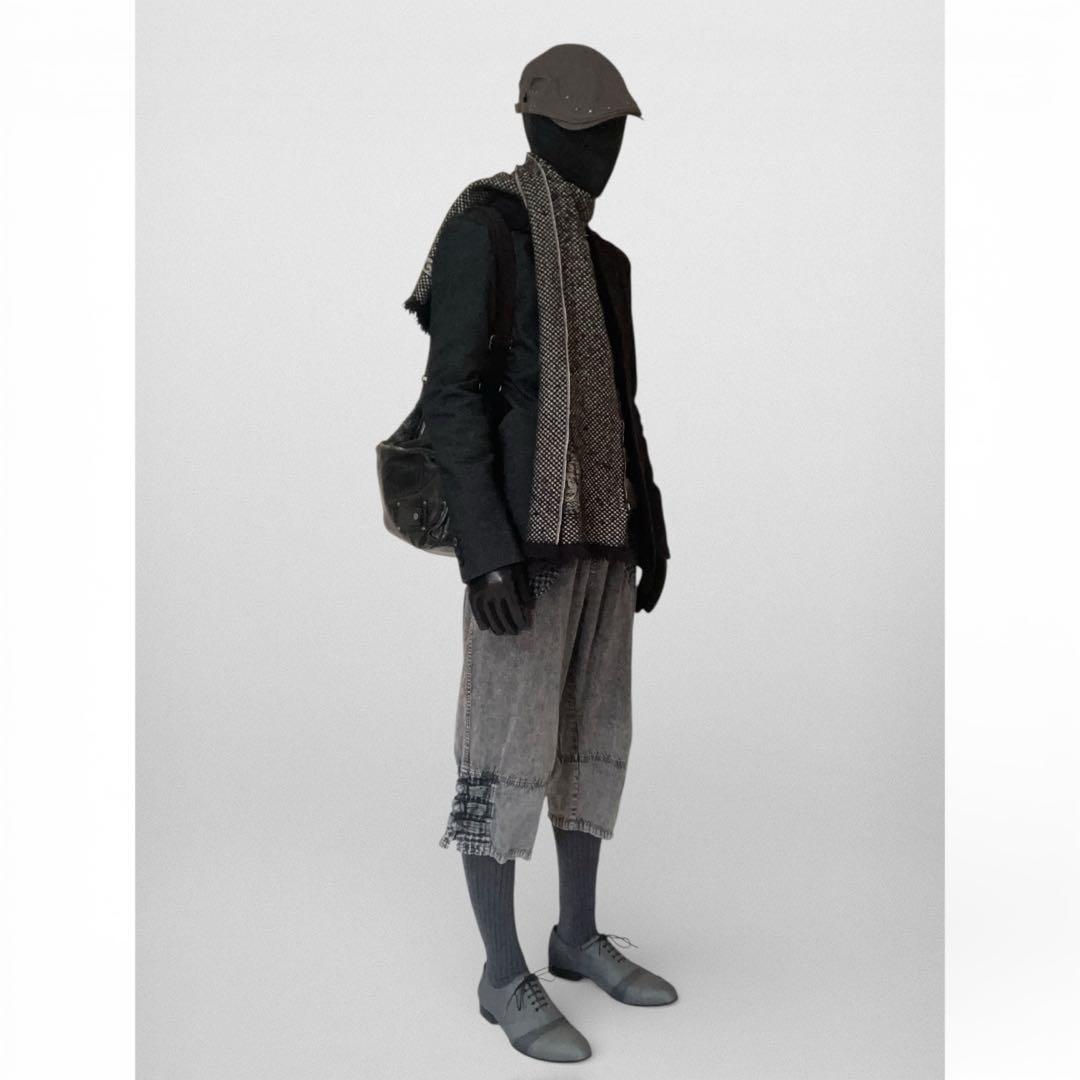 小物 CONTRAST LEATHER GLOVE (BLACK) 777T