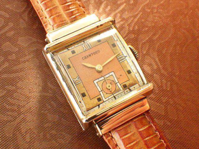 totot★【1940年代頃】CRAWFORD スイス製 手巻き腕時計
