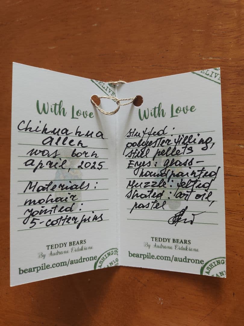 テディベア　作家　アーティストベア　アートドール　チワワのアレン