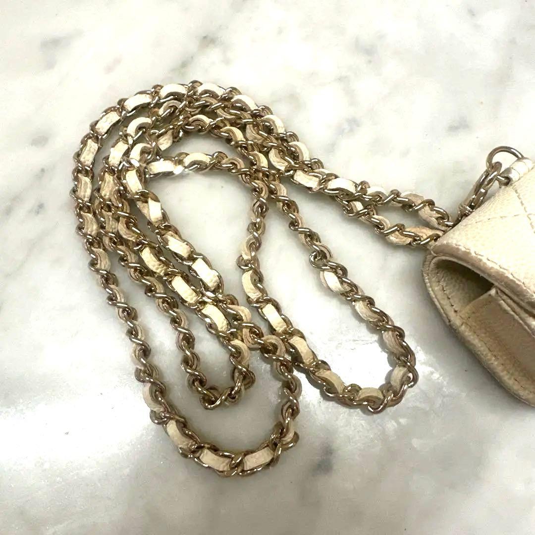 CHANEL AirPods Pro ケース マトラッセ チェーンストラップ付