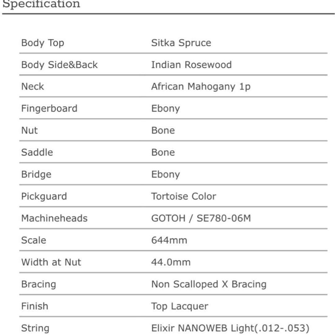 ヘッドウェイ HDー115 2010限定モデル.オール単板 1ピースネック