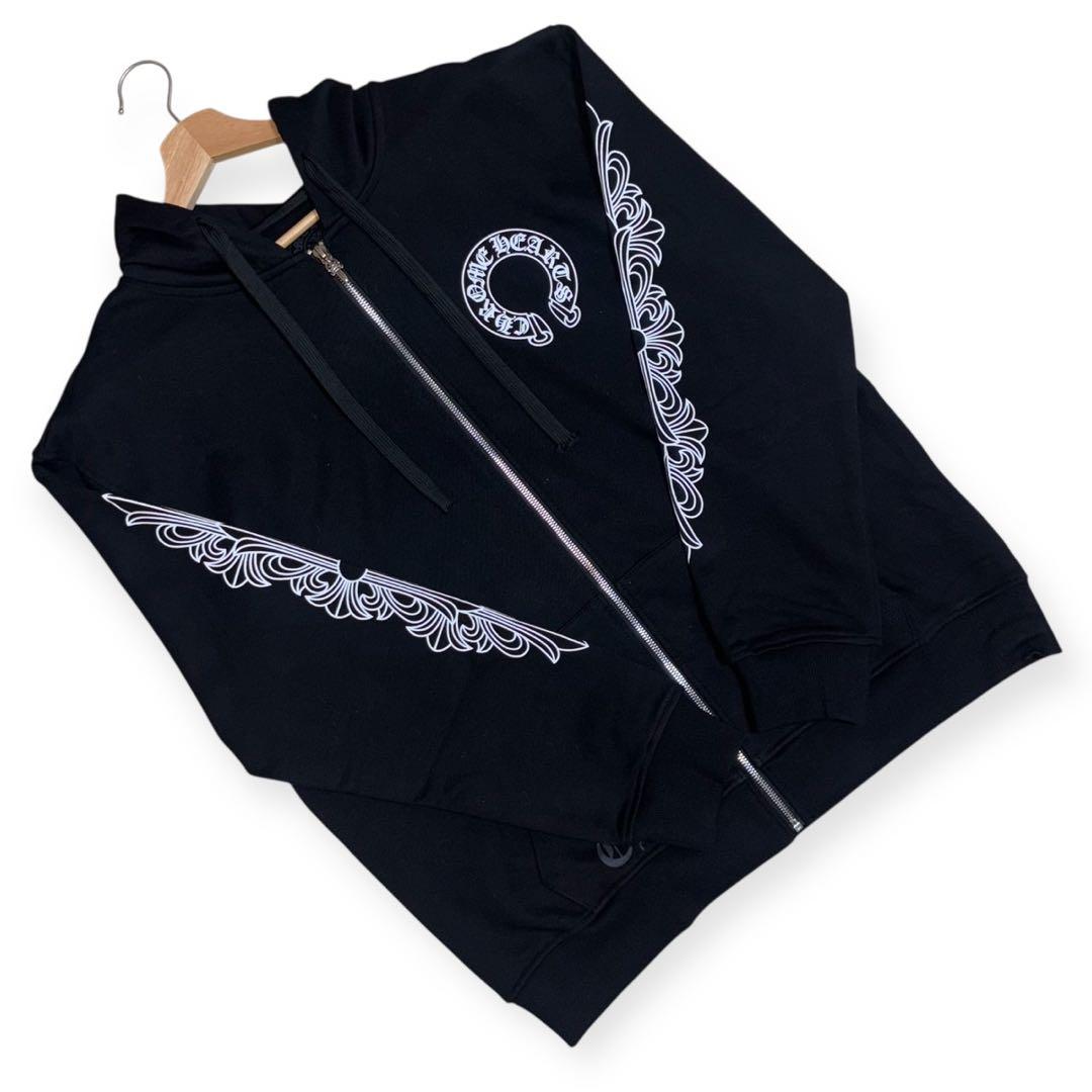 Chrome Hearts フルジップパーカー ブラック