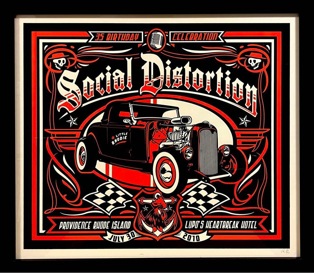 ソーシャルディストーション ポスター フレーム 2枚 シリアルナンバー