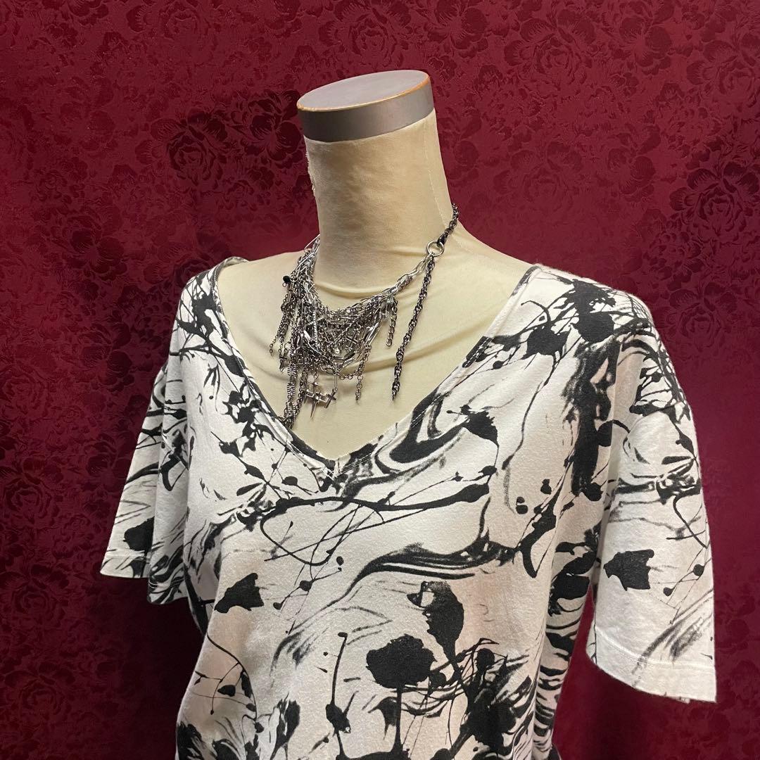 CIVARIZE ペイント柄 V系 平成 お兄系 y2k モード系 Tシャツ