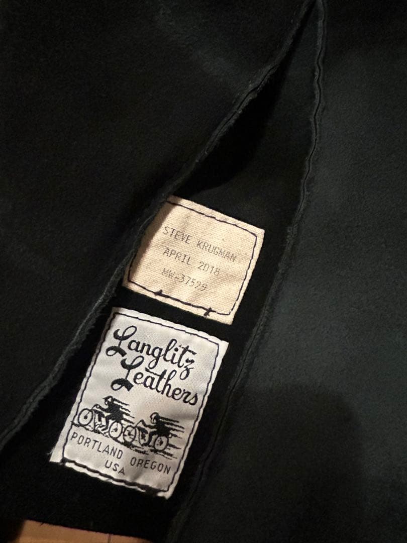 ラングリッツレザー　レーシングK9 カスタム　 ライダース　ゴートレザー