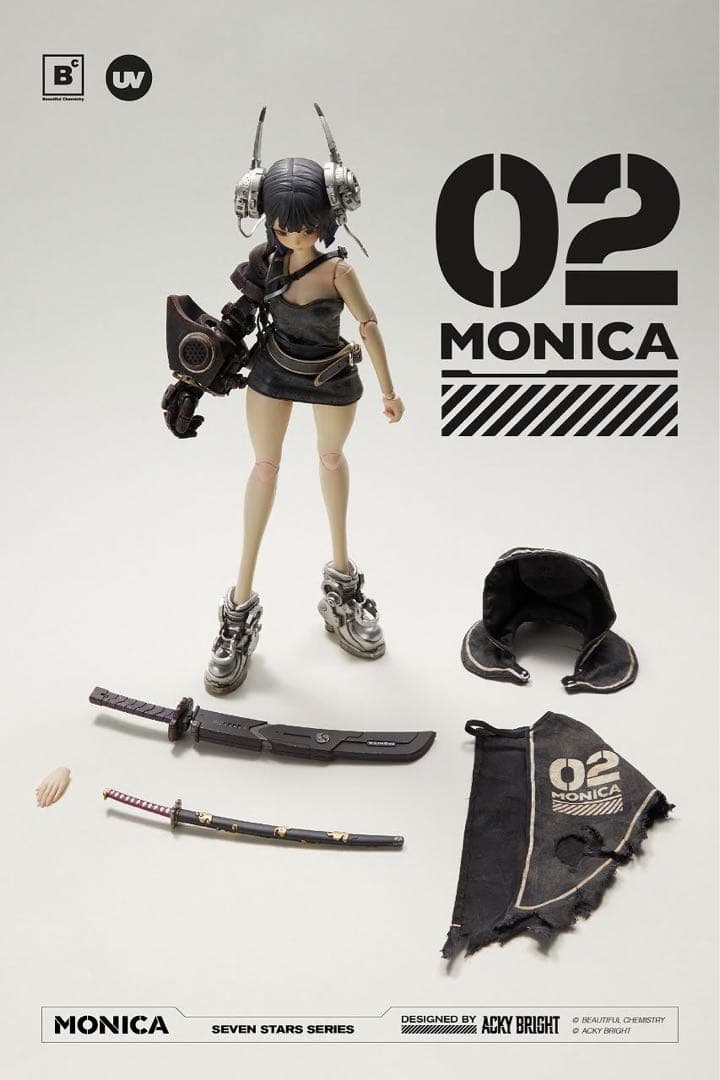 【新品未開封】Acky Bright 02 MONICA 可動フィギュア