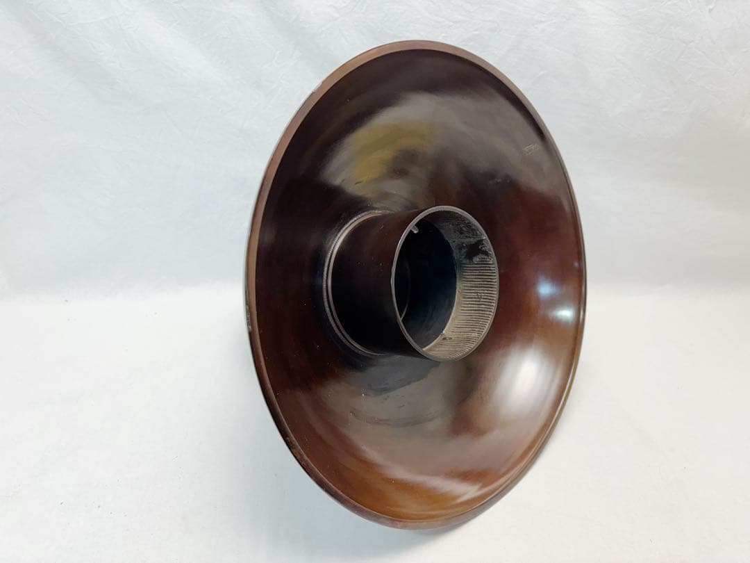 未使用 華道具 宗？造 唐銅製 紫朱銅 蕪花器 重さ約5.6kg 花瓶花器 共箱