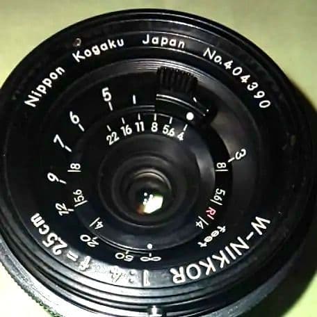 ニコン W-ニッコール2.5cmf4ブラック後期型 ファインダー付き