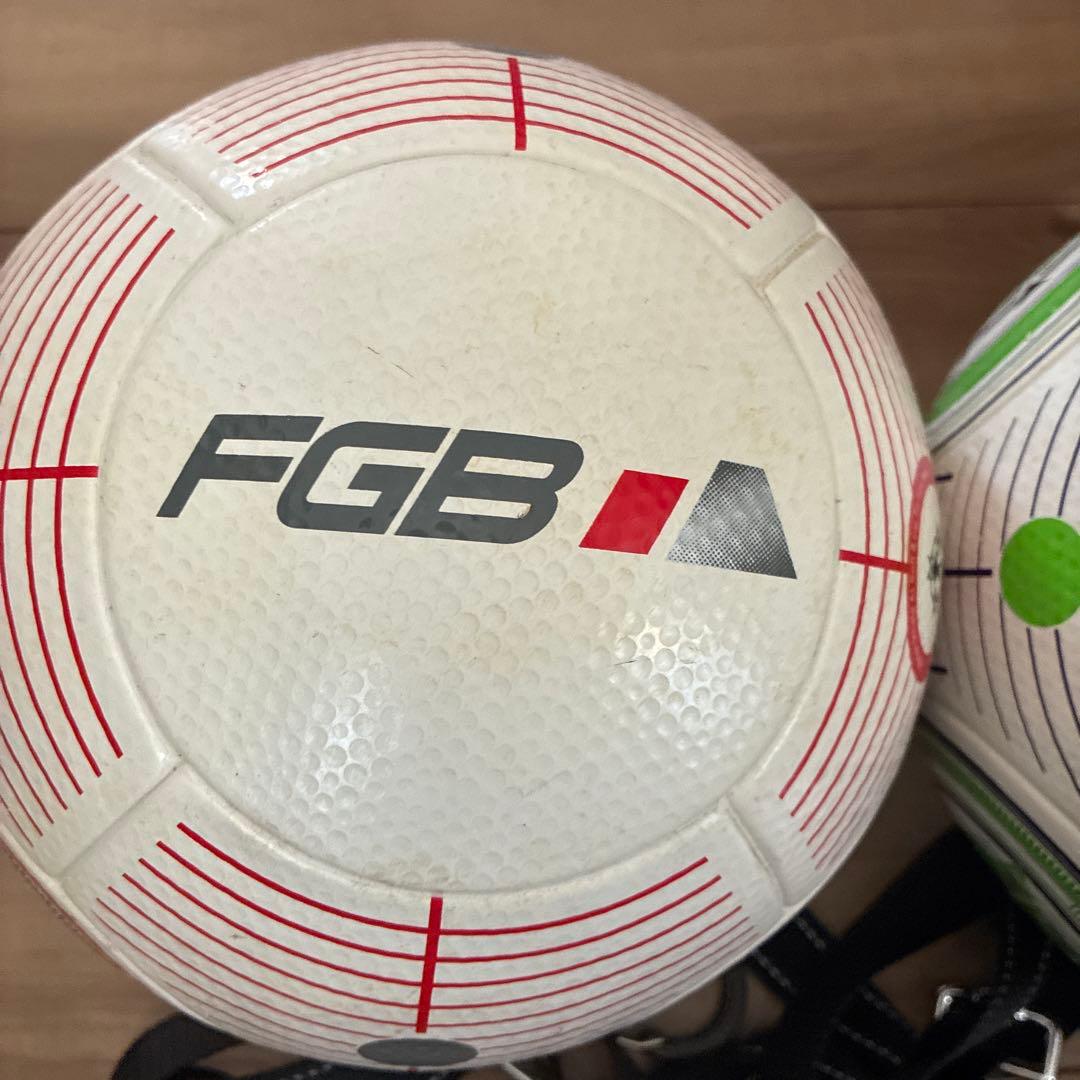 フットゴルフボール　FGB サッカーボール 2個セット ストラップ　ティー付き