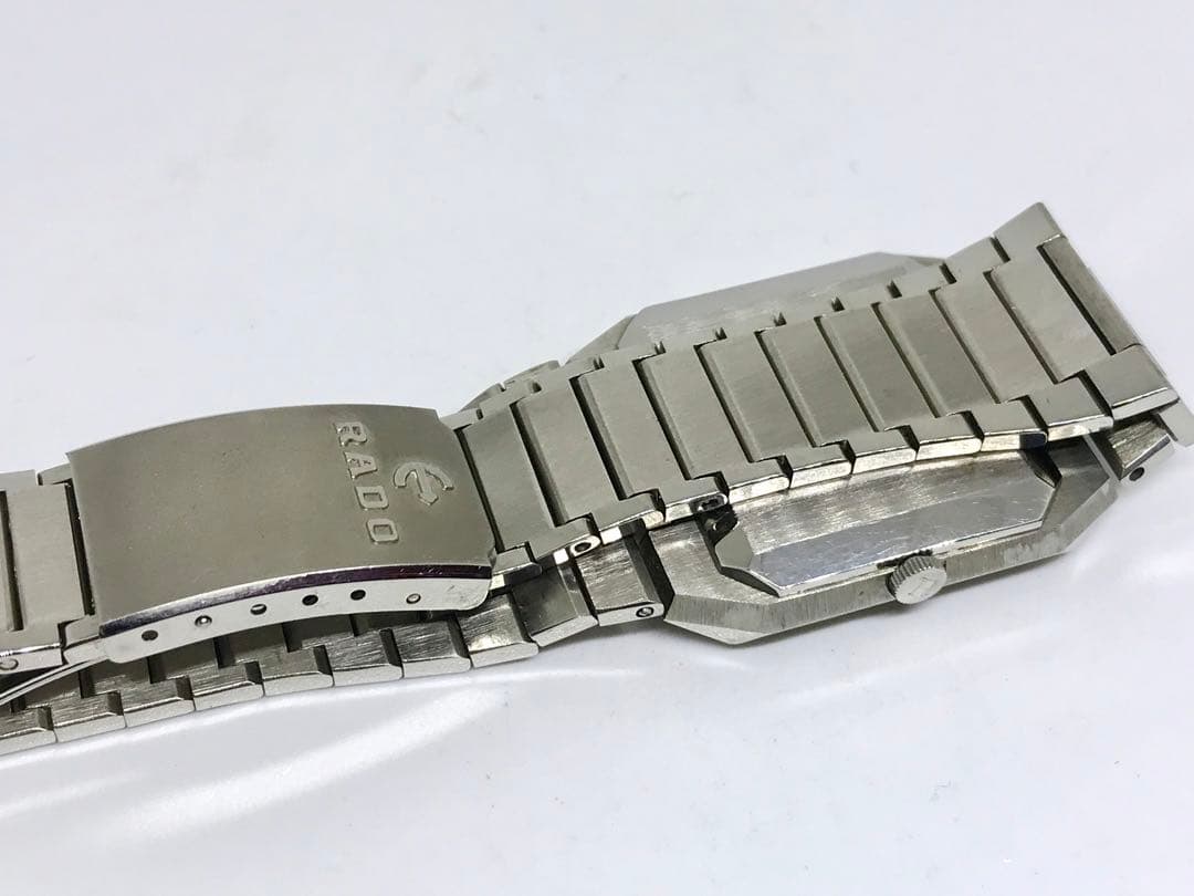 ビンテージ・ラドー・コロニー・スクエア・手巻き・グリーン文字盤