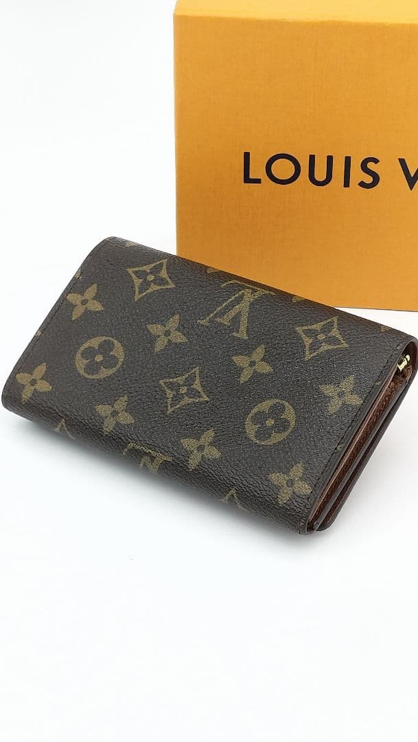 【美品】LOUIS VUITTON 二つ折り財布 モノグラム