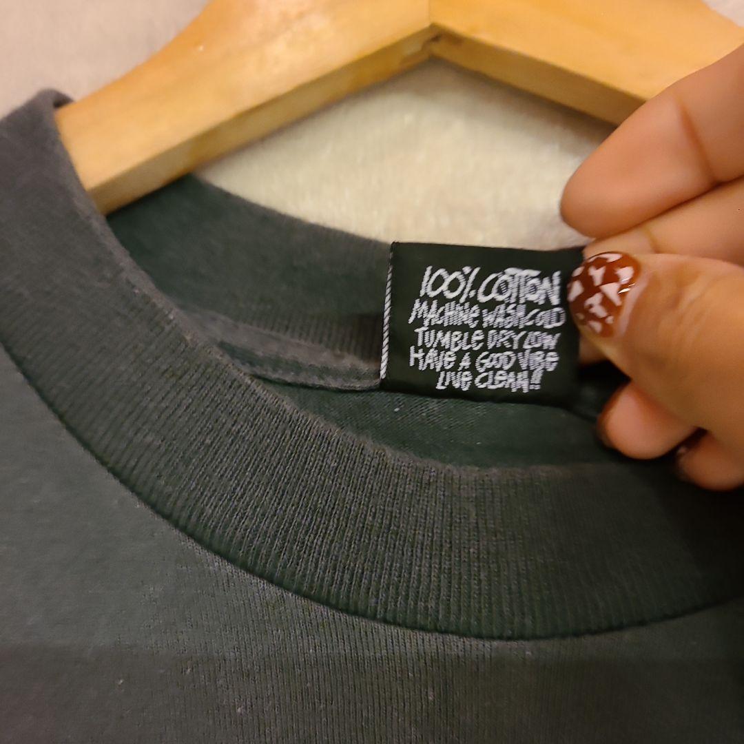 80s 黒タグ期　USA製®️有　OLD STUSSY MONSTER TEE