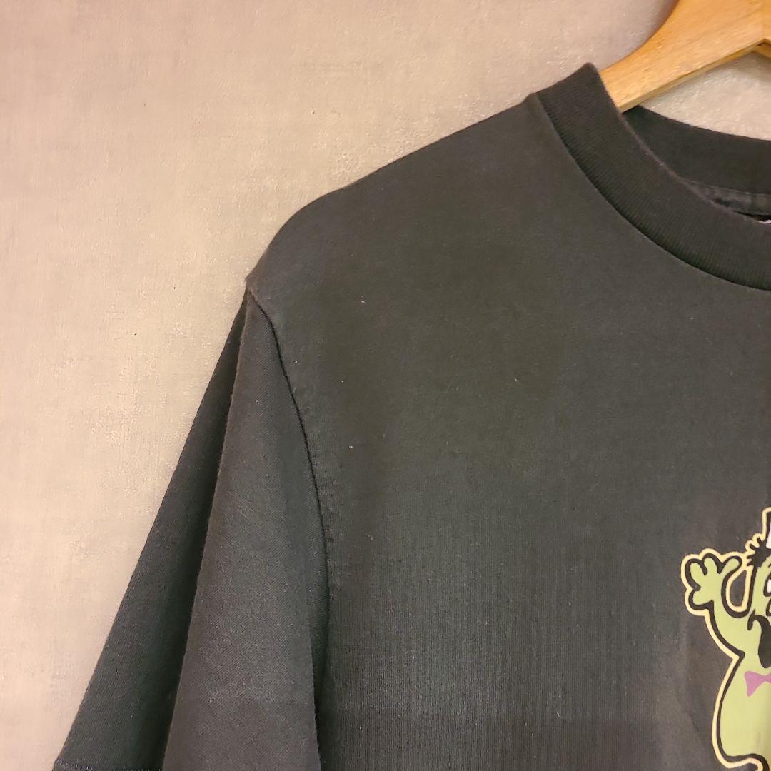 80s 黒タグ期　USA製®️有　OLD STUSSY MONSTER TEE