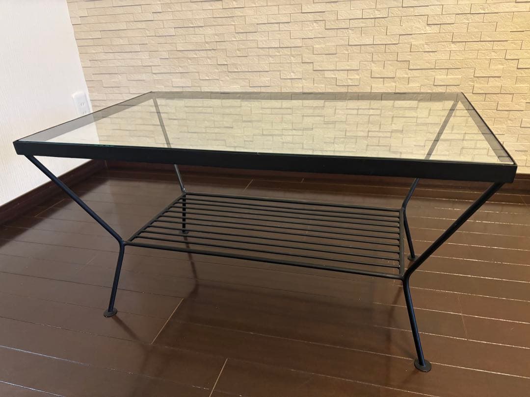 ★よこ★unico(ウニコ) EDDYガラステーブル ローテーブル