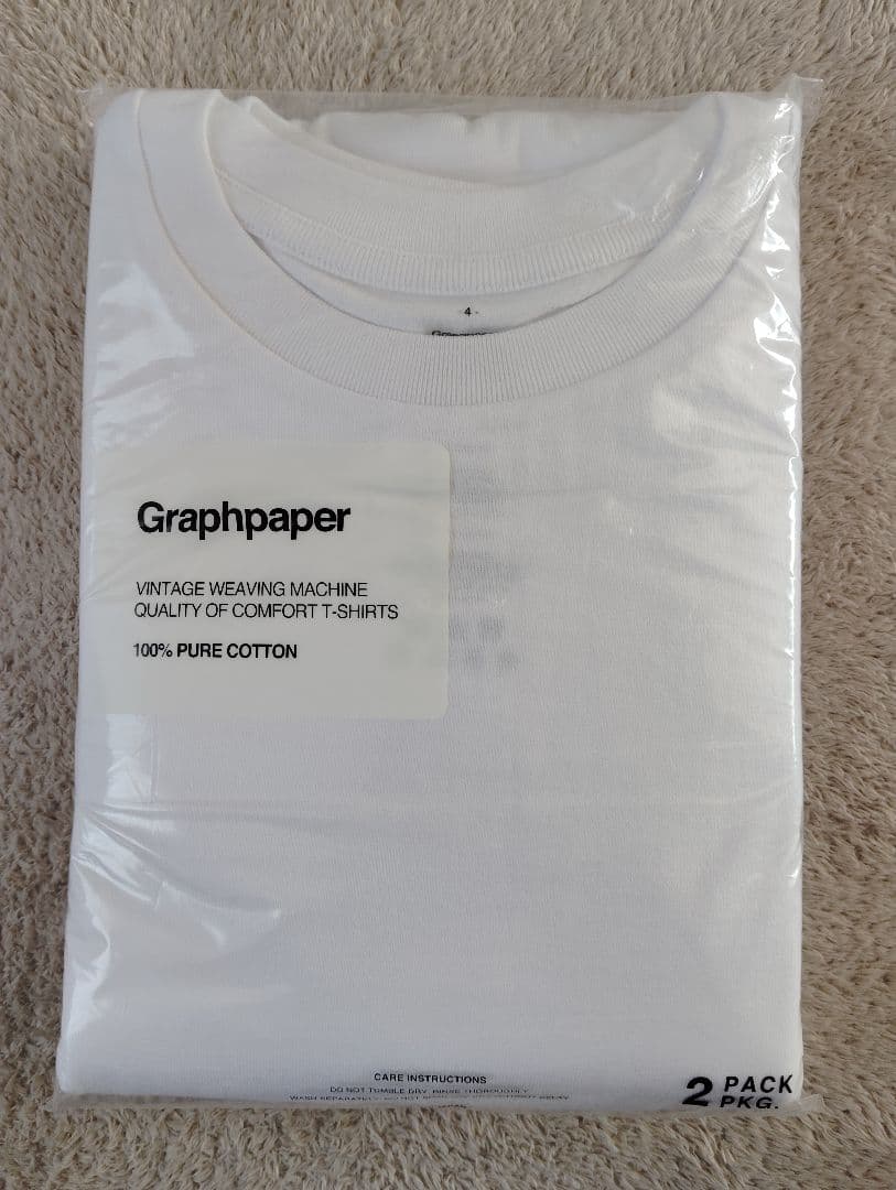 Graphpaper　グラフペーパー　2Pack Crew Neck Tee