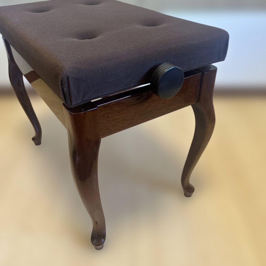 【極美品】YAMAHA ピアノ付属椅子　木目　猫脚　マホガニー