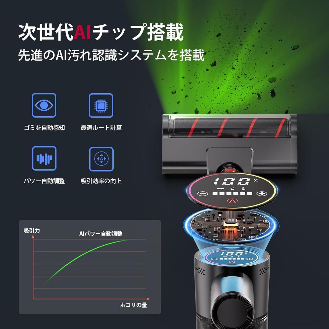 掃除機 コードレス先行販売！業界初独立モーター自走式！80Kpa超強力