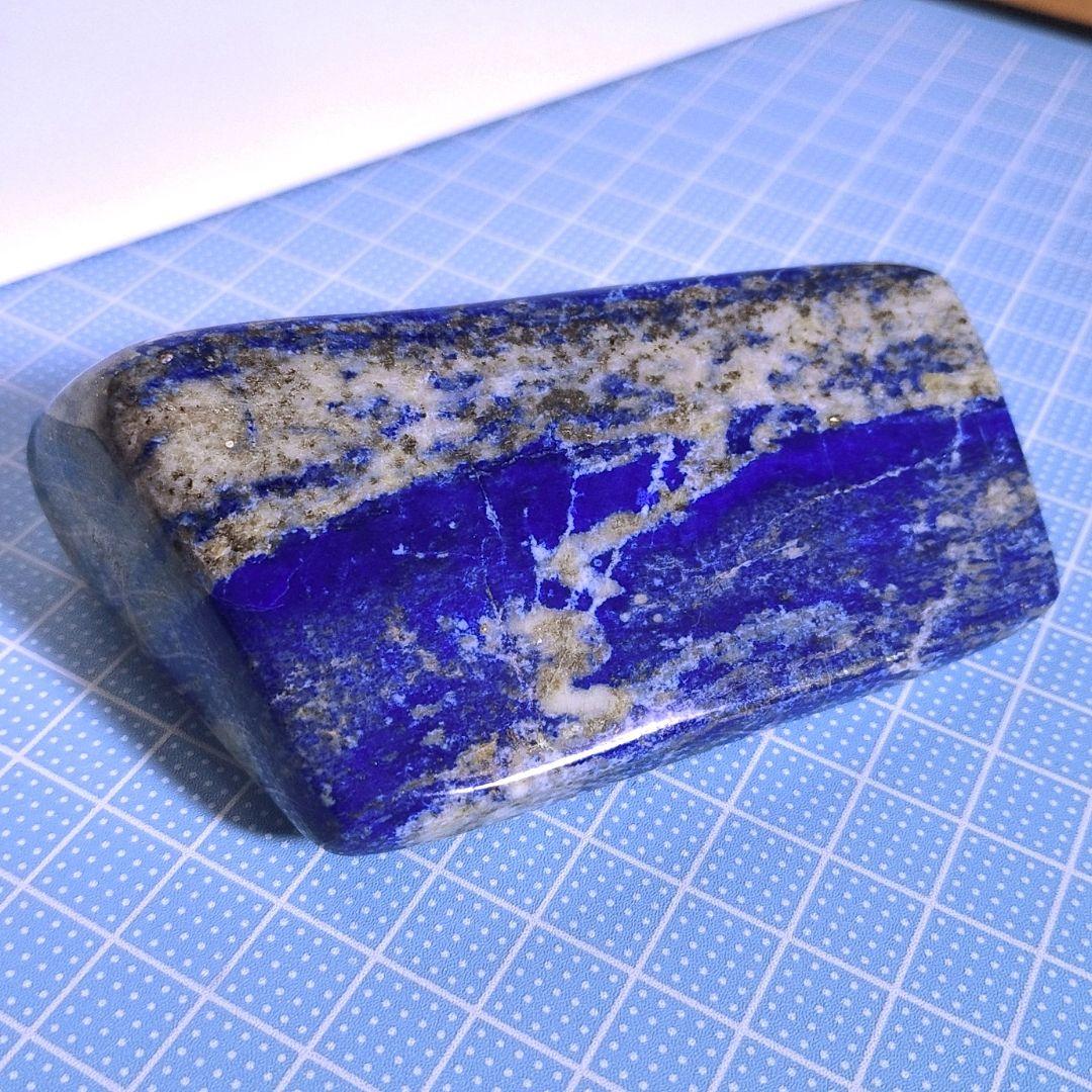 ④アフガニスタン産 ラピスラズリ 原石 パイライト スノーフレークラピスラズリ