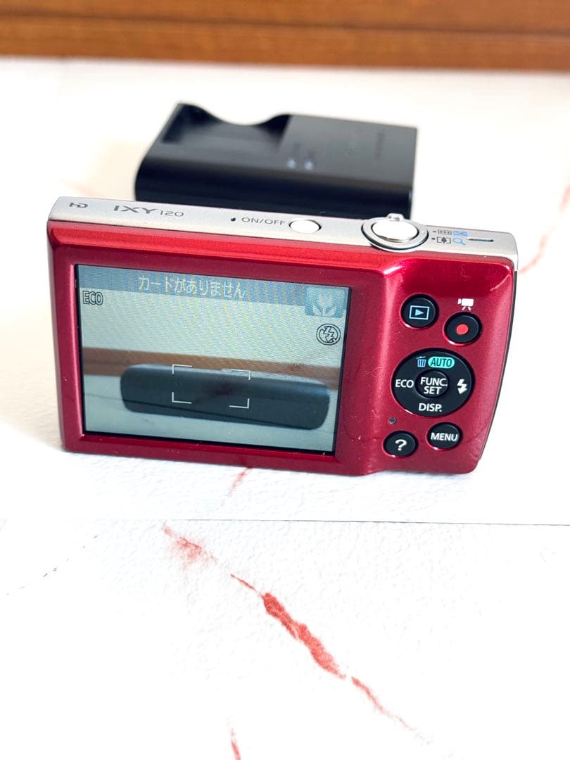 【美品】Canon IXY 120レッド 薄型軽量 コンパクトデジタルカメラ